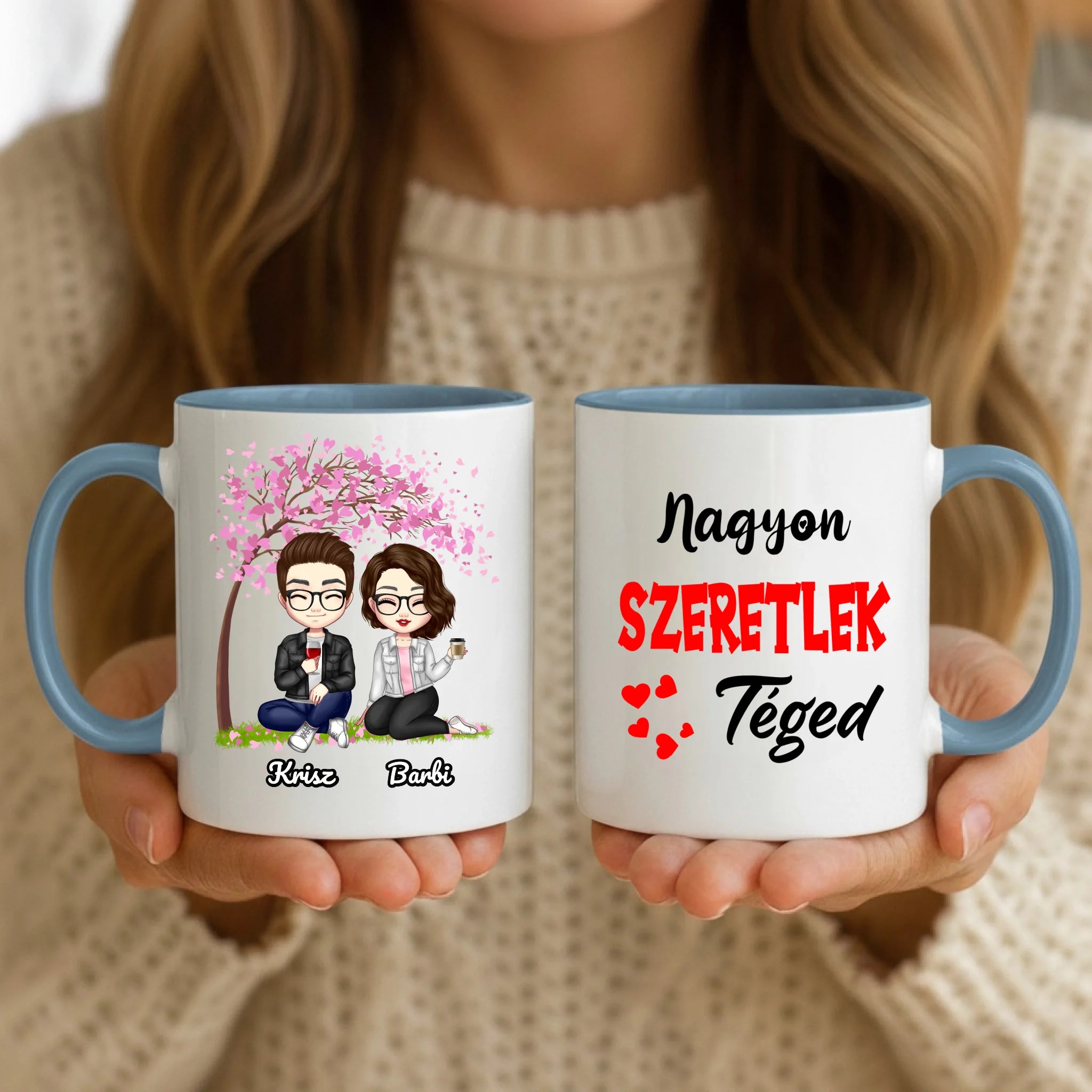 11oz Mug Mockup - Blue Handle