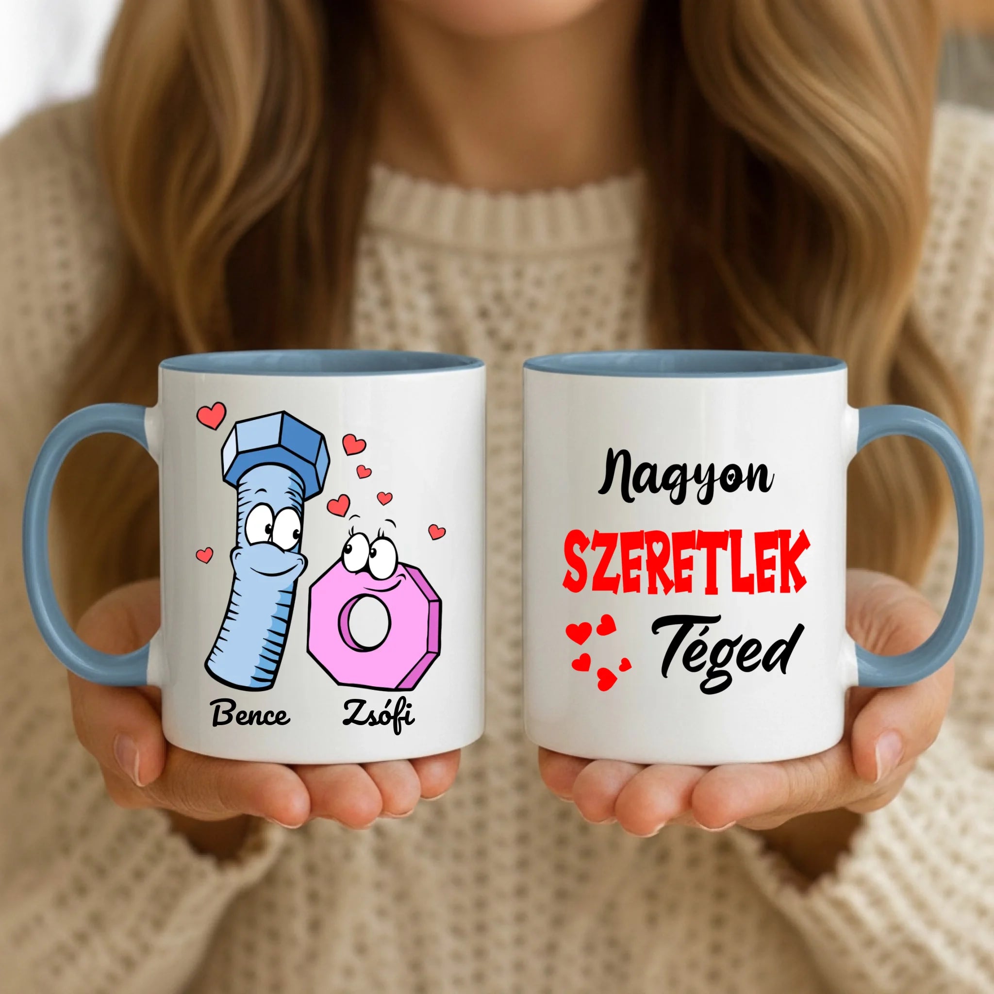 11oz Mug Mockup - Blue Handle
