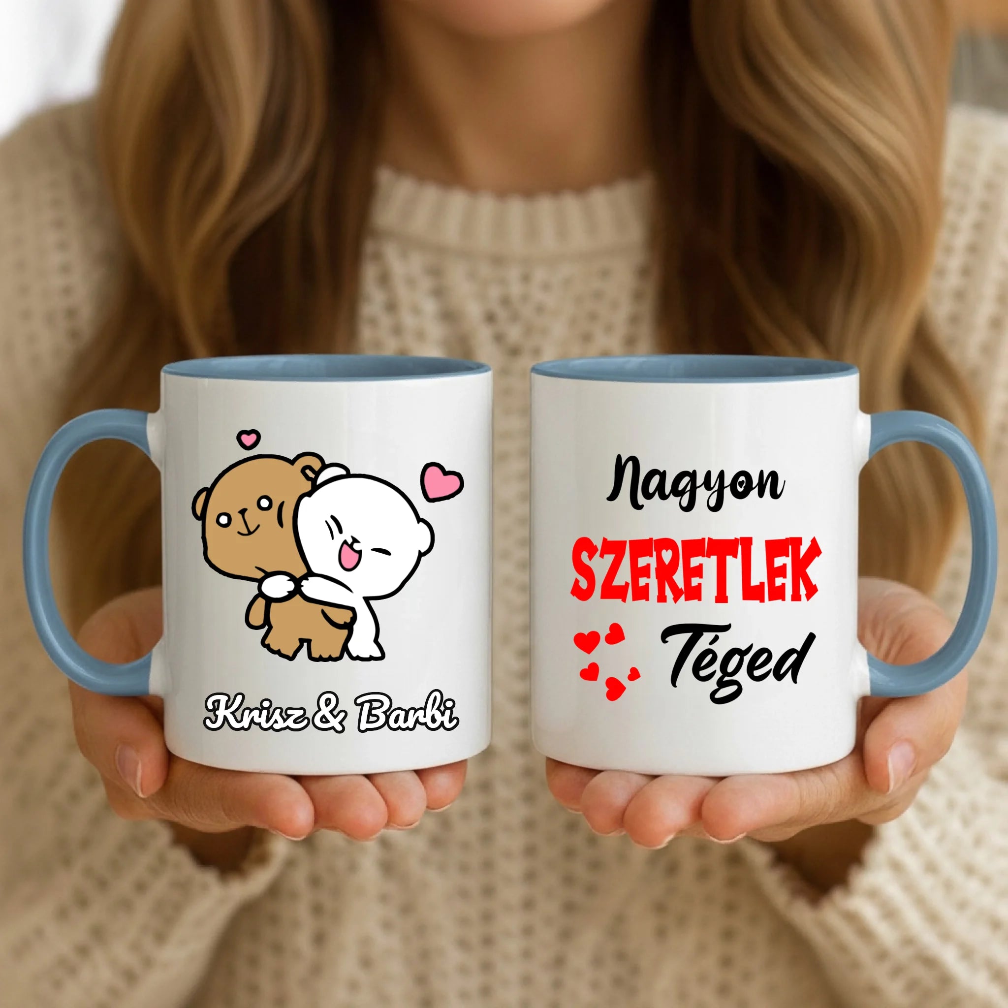 11oz Mug Mockup - Blue Handle