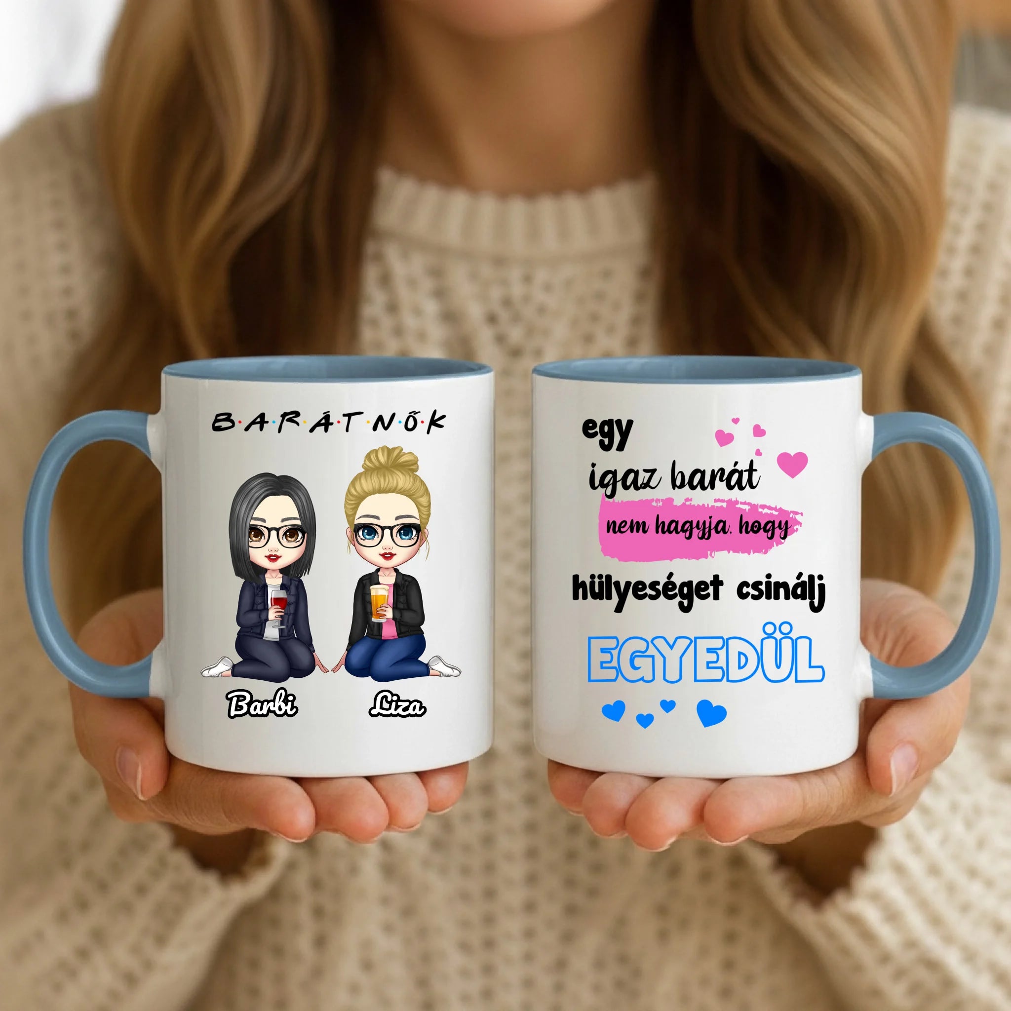 11oz Mug Mockup - Blue Handle
