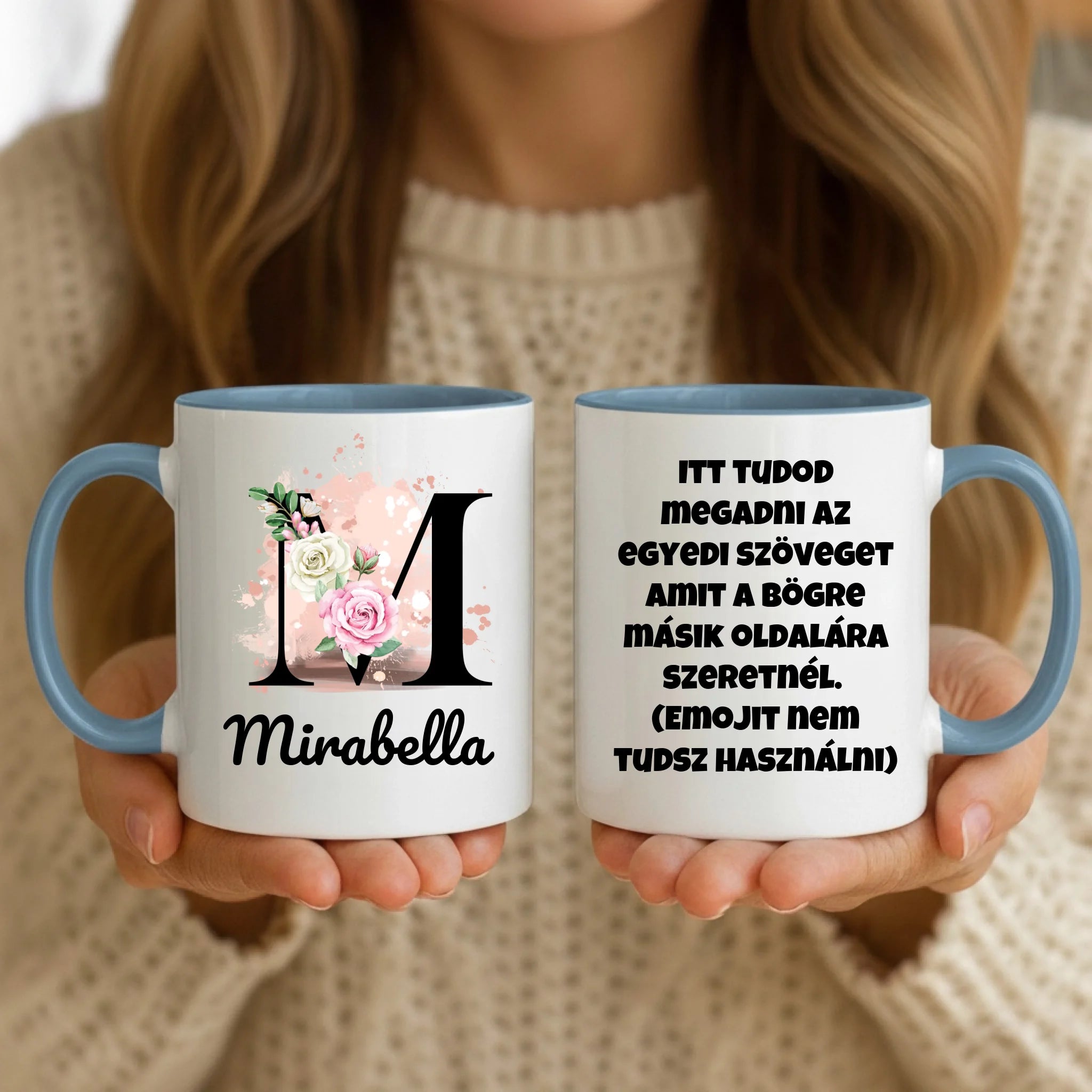 11oz Mug Mockup - Blue Handle
