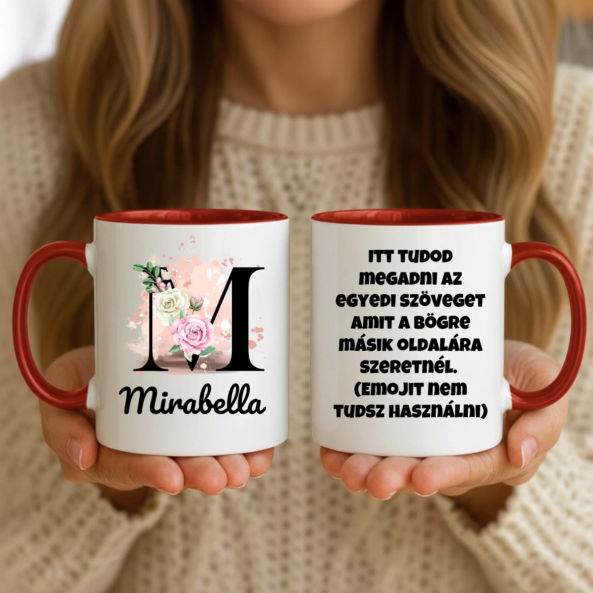 11oz Mug Mockup - Red Handle